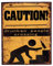 Nostalgie Retro Blechschilder | Caution - Drunken People Crossing | Shabby Chic, Antik Metallschild für inner & draußen 20 x 25 cm