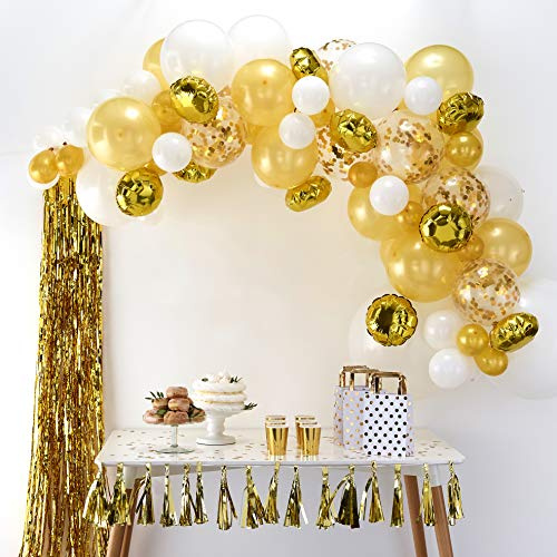 Ginger Ray Gold DIY Balloon Arch Kit Party Decorations 70 Assorted Pack