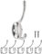 Fuxxer® 5 ganci antichi, ganci in ferro, cromato/argento, set da 5 pezzi