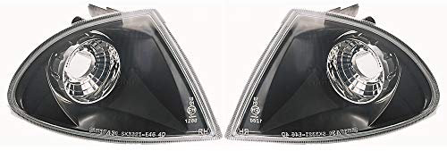 Design Blinker Set für 3er E46 Bj. 98-01 Klarglas schwarz Limousine Touring