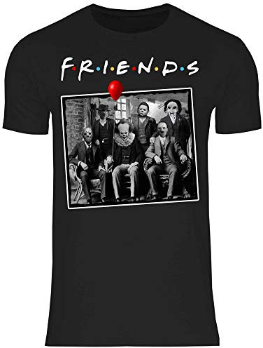 wowshirt Herren T-Shirt Halloween Horror Film Jason Serienmörder, Größe:M, Farbe:Black