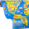 Geschenkpapier Welt | Weltkarte Geschenkpapier ONE WORLD | 5m Geschenkpapier Rolle | Mädchen, Jungs zum Geburtstag, Ostern, Einschulung