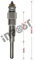 INPOST Bougie de préchauffage 16851-65510 16851-65512 pour tracteur Kubota D722 D902 D905 D1005 D1105 V1505 V1305 Z482 RTV900 RTV1100 B170D B1700 E ZD326 ZD331 Tondeuse BX1800D BX1830D