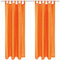 Bestlivings Blickdichte Gardine Alessia 2er Pack in Orange mit Schlaufen Gr. 140x245cm (BxL), in vielen Größen und Farben