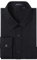 HISDERN Men's Black Dress Shirt Long Sleeve Formal Business Silm Fit Casual Shirts for Wedding Work Black XL