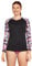 Speedo Damen Uv Bade, langärmlig, Rashguard Rash Guard Shirt, Prism Rose Violet, Large
