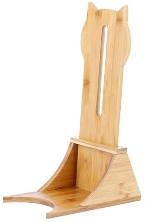 Zambuph Wasserspender mit Flaschenhalter aus Holz, höhenverstellbar, robust und langlebig. Stabiler Standfuß.