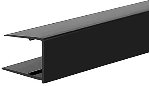 Polycarbonate End Closure Roof Sheet U-Profile Roofing End Trim (16mm, Anthracite Grey)