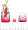 IMPERIAL Trinkgläser & Karaffe Set aus Glas 450ml / 1100ml 7Teilig Wassergläser Wasserkaraffe Saftgläser Glaskanne Kanne
