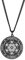 Amaxer Metatrons Würfel Anhänger Halskette Vintage Heilige Geometrie Spiritueller Schutz Amulett Halskette für Männer (Schwarz)