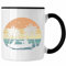 Trendation - Kajak Hunde Tasse Geschenk Kajak-Fahrer Geschenkidee Retro Geburtstag Überraschung (Schwarz)