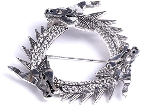 MAYIYAHO Rétro métal Dragon Broche Broche Animal fête décontracté Badge Costume Chemise épinglettes Mode Bijoux Broches pour Hommes Accessoires