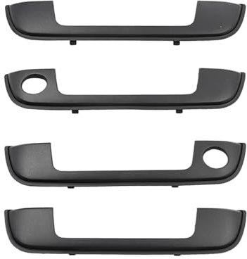 YUCKMZ Außentürgriff Abdeckung mit Gummidichtungen 4stk für Fahrertür Beifahrertür Hinteretür Kompatibel mit BMW 3er 5er 7er E36 E34 E32 51218122441 51218122442