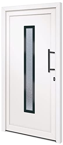 Porte d entrée Blanc 108x200 cm PVC