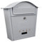 Assorted Collections Letter Box Wall Mounted Post box Ideal for Securing Letters and Parcels - Waterproof and Durable with Stylish Lockable Design (Grey)