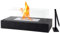 NEWIMAGE Chimenea de Sobremesa Rectangular 35 cm de Largo Chimenea de Sobremesa Portátil de Combustión Limpia Bioetanol Sin Ventilación para Interiores y Exteriores Patio Jardín (Negro)