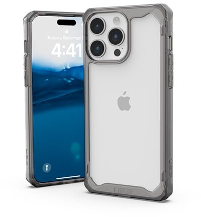 URBAN ARMOR GEAR UAG Case Compatible with iPhone 15 Pro Max Case 6.7 Plyo Ash Rugged Anti-Yellowing Transparent Clear Military Grade Dropproof Protective Cover