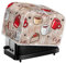 Kuiaobaty Coffee Cake Pattern Kitchen Toaster Cover for 2/4 Slice, Bread Machine Dust Protection