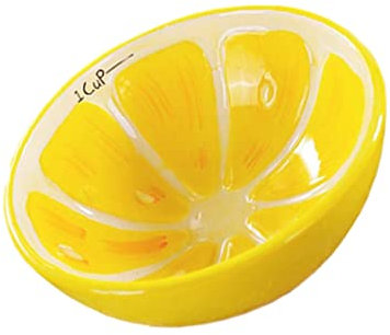 HEMOTON Bol Céramique Forme de Fruit Bol à Dessert pour Garçon Fille Porcelaine avec Motif de Citron pour Desserts Collations