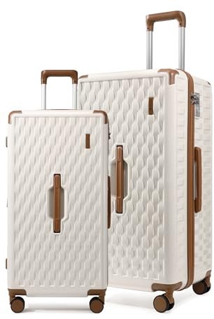 Sea choice Koffer Trolley Set 68cm/79cm Reisekoffer ABS+PC Hartschalen Handgepäck YKK Reißverschluss mit 4 Spinner Rollen und TSA-Schloss 24”/30”