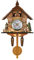 Riuulity Antike Kuckucksuhr aus Holz, Traditionelle Wanduhr Im Nordwesteuropäischen Stil mit Automatisch Schwingendem Glockenpendel (CM010)