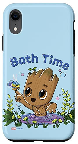 Hülle für iPhone XR Marvel Studios Ich bin Groot Bath Time