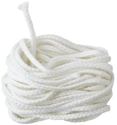 Ilmkerze® Docht Kerzendocht für Kerzen bis 6 cm Durchmesser Länge 5 m | 100% Baumwolle | geeignet für Bienenwachs, Paraffin, Sojawachs, Rapswachs und viele andere Wachse DIY