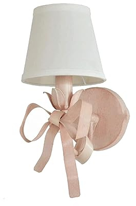 Creativo Papillon Applique da parete Lampada da parete con paralume in tessuto in ferro battuto Apparecchio di illuminazione a parete per camera da letto Soggiorno corridoio Camera dei bambini Bagno
