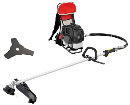 Decespugliatore a scoppio 52.8 cc - TAGLIAERBA A ZAINO. Larghezza di taglio 35cm. Peso 10,30kg
