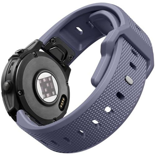 22mm Quick Fit Armband Kompatibel mit Garmin Uhr für Fenix E/8 47mm/7/7 Pro/6/6 Pro/5/5 Plus/Forerunner 965/955/945/935/745/Epix 2/Approach S70 47mm/S62/S60/Quatix 7/6/5Weiches Silikonband für Männer