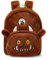 The Gruffalo Kinder Mini Pelzrucksack | Mädchen & Jungen brauner flauschiger Rucksack mit verstellbaren Trägern | Kinderneuheit Gesichtstasche mit 3D-Ohren und Hörnern | Geschichtenbuch-Serie