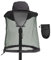 FUIPVGI Sombrero Antimosquitos, Mosquitera de Cabeza Cubierta, Encogible Anti-Mosquito Insecto de Abeja Insecto Máscara Cap para Exteriores Pesca Jardinería Camping (Gris Oscuro)