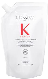Kérastase Première Bain Décalcifiant Réparateur, Reparierendes Haarbad bei geschädigtem Haar, Kalzium reduzierende Haarpflege, Nachfüllpackung, 500 ml