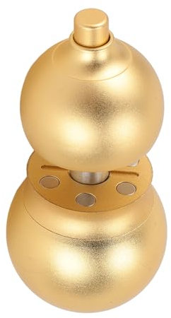 Zunate Magnetschwebe Kürbisspielzeug, Tragbares Fingerspitzen Gyroskop aus Aluminiumlegierung, Schwebendes Kreisel Spindel Zappelspielzeug für den Büroschreibtisch oder die Schulphysik