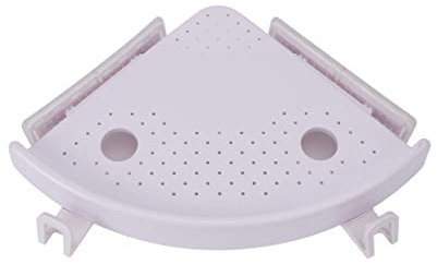 VILLCASE 1Stück Dreieckiger Badezimmer Organizer Robustem Wandhalterung für Toiletten und Küchennutzung Einfache Installation Wasserdichtes Design Langlebig und Stabil Weiß