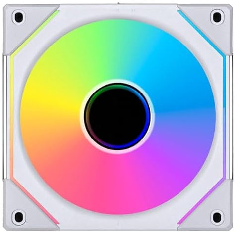 Lian Li UNI FAN SL-INF Reverse Blade ARGB 120mm Triple Fan Pack – White – Infinity Mirror RGB – Includes Controller – 2100RPM