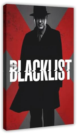 KBGDFSDF Poster auf Leinwand, Motiv: The Blacklist Show von Jon Bokenkamp, 60 x 90 cm