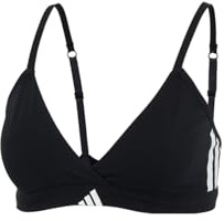 adidas Damen Triangle Wrap Bralette - Sport Active Essentials Cotton 3 Stripes BH (1er Pack)