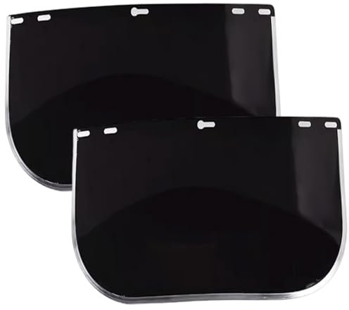 Visiera protettiva colorata da 2 pezzi, visiera protettiva di sicurezza sostitutiva da 15, 5x7, 9 pollici per casco, saldatura, molatura, fai da te, per casco da cosplay