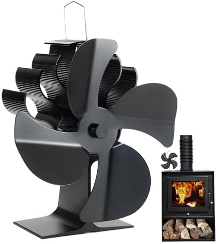 Uoqpty Ventole per piano cottura alimentate a caldo,Ventilatore della stufa a riscaldamento - Ventilatori termoelettrici per stufe a legna per stufe a legna, a, a pellet, risparmio energetico ed