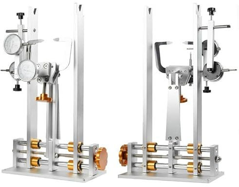 zhenmaster Professioneller Speichenspannständer Mit 3 Messuhren, Fahrradreparaturständer Für 16–29 Zoll Laufräder, Einstellbare Nabenhöhe 55–200 Mm Für Steckachse Und Schnellspanner(Gold)
