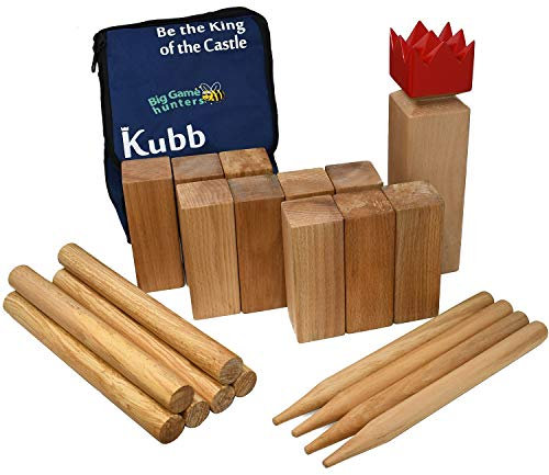 Hardwood Kubb Viking Game in a Handy Carry Bag from Big Game Hunters