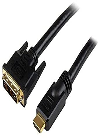 StarTech 25ft HDMI to DVI-D Cable, Male to Male, Black (HDDVIMM25)