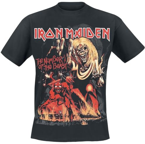 Iron Maiden Number of The Beast Graphic T-Shirt Black XXL
