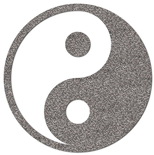 Ying-Yang Aufbügler reflektierend, Applikation, reflektierendes Bügelbild (10 cm)