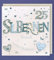 Silberhochzeit Grußkarte 25 Handmade Applikation Zwei Silber Herzen 21x21cm