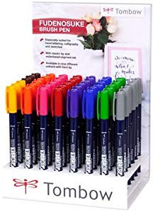 Tombow Fudenosuke Kalligraphie-Stift, 48 Stück