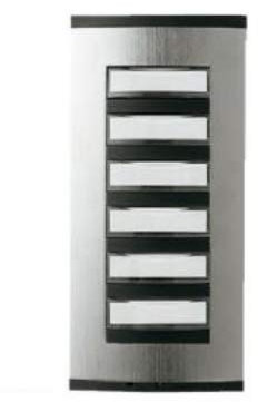 BPT CAME Placca 6 pulsanti - Quadrupla - Plastica - A vite - 60090300