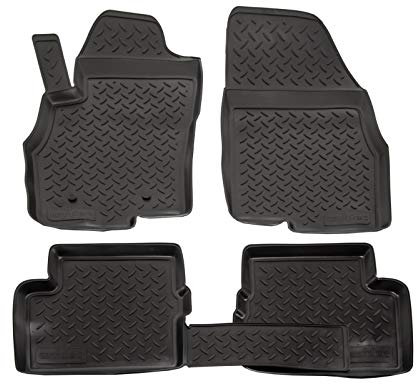 J&J AUTOMOTIVE | 3D Gummimatten Auto Matten Fussmatten Kompatibel mit Grande Punto 2005-2018, Rand cca 4cm, Allwetter, 4Tlg, Premium Qualität