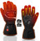 Beheizte Handschuhe Wiederaufladbare Motorradhandschuhe wasserdichte Fahrradhandschuhe Damen Herren Handschuhe Winter FüR Skifahren, Jagen, Angeln, Raynaud-Krankheit, Arthritis XS Schwarz